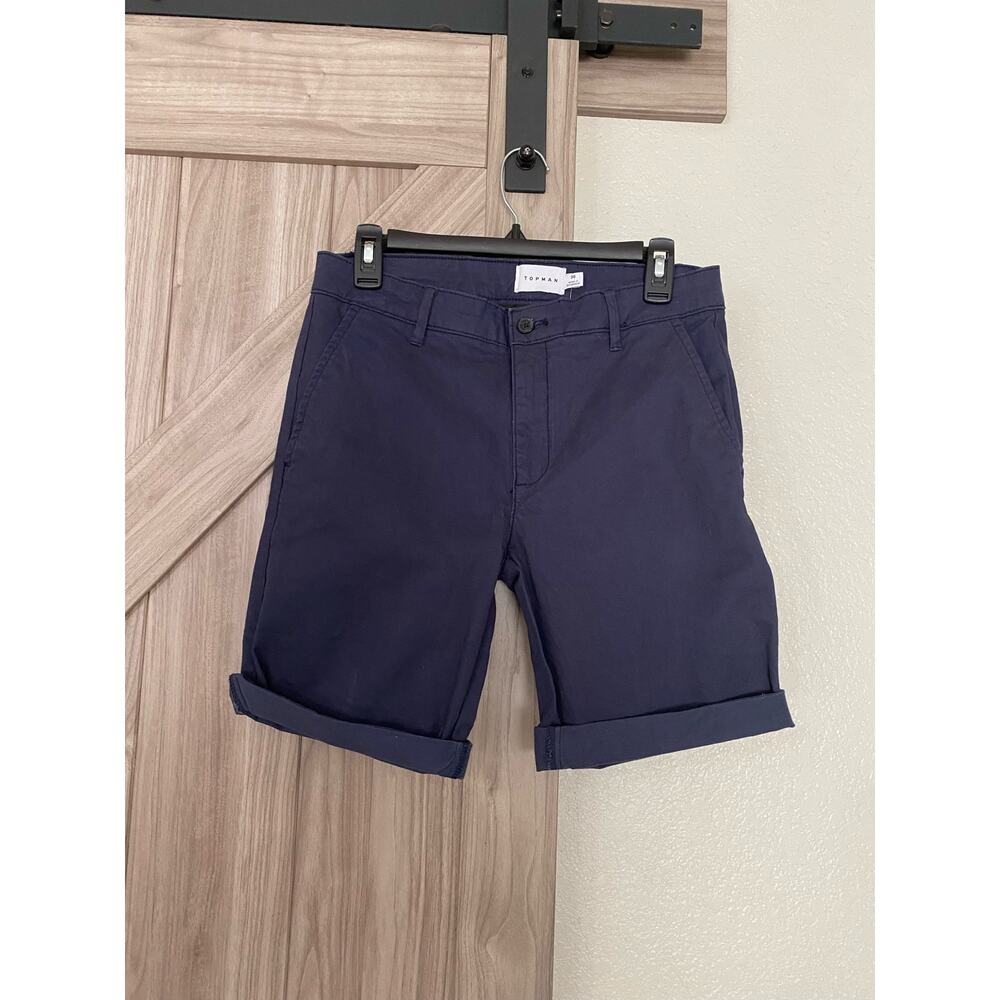 NWT Topman Navy 30 flat front shorts
